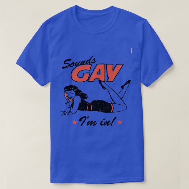 Sounds Gay Im Stolz Quee Gemeinschaft Coole Transf T-Shirt (Design vorne)