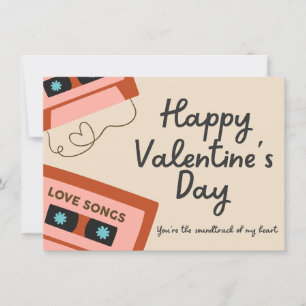 Soundtrack meines Herzens Valentinstagskarte Einladung
