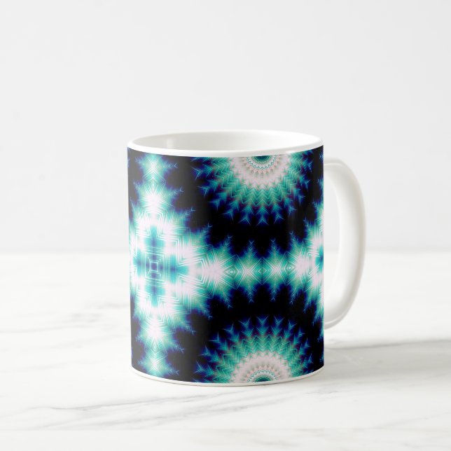 Soundwave Kreuz Kaffeetasse (VorderseiteRechts)