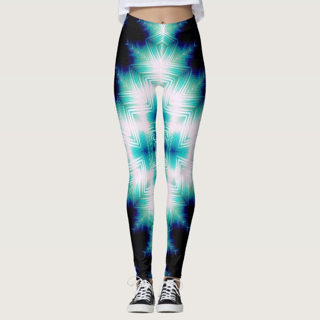 Soundwave Kreuz Leggings (Vorderseite)