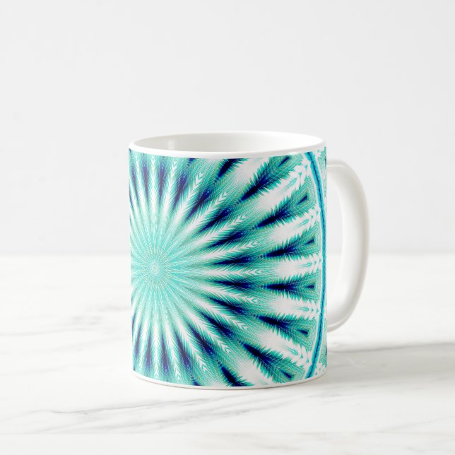 Soundwave Mandala 2 Tasse (VorderseiteRechts)