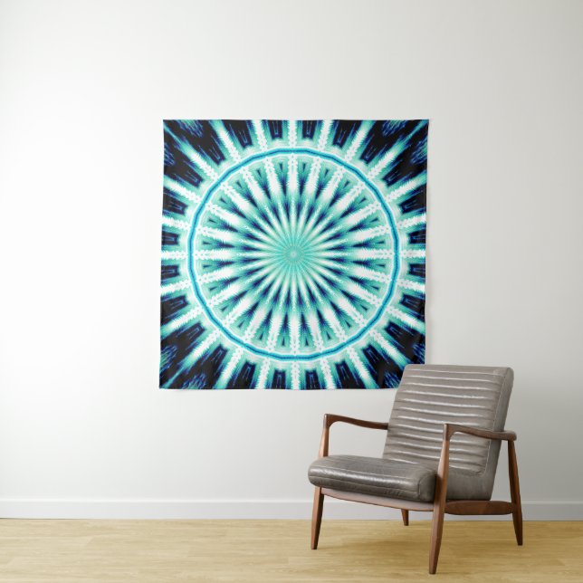 Soundwave Mandala 2 Wandteppich (Beispiel)