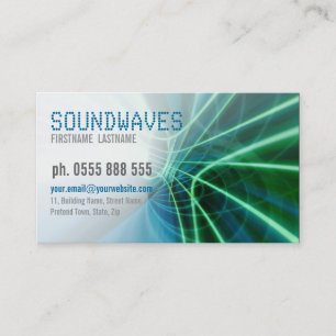 SOUNDWAVES Scifi Business Card Visitenkarte