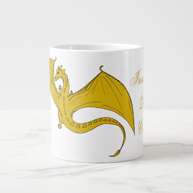 Soup Cup Gold Drache von IDC Jumbo-Tasse (Vorderseite)
