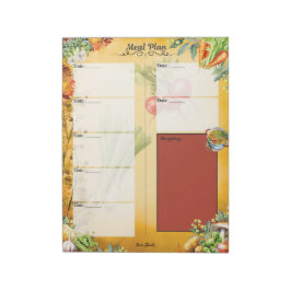Soup Du Jour 7 Day Blank Meal Planner Notizblock
