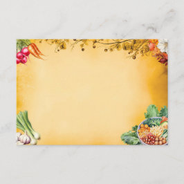 Soup Du Jour Blank Recipe Card Begleitkarte