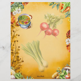 Soup Du Jour Blank Vollrezeptseite