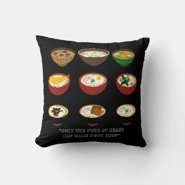 Soup Galore Design Throw Kissen (Vorderseite)
