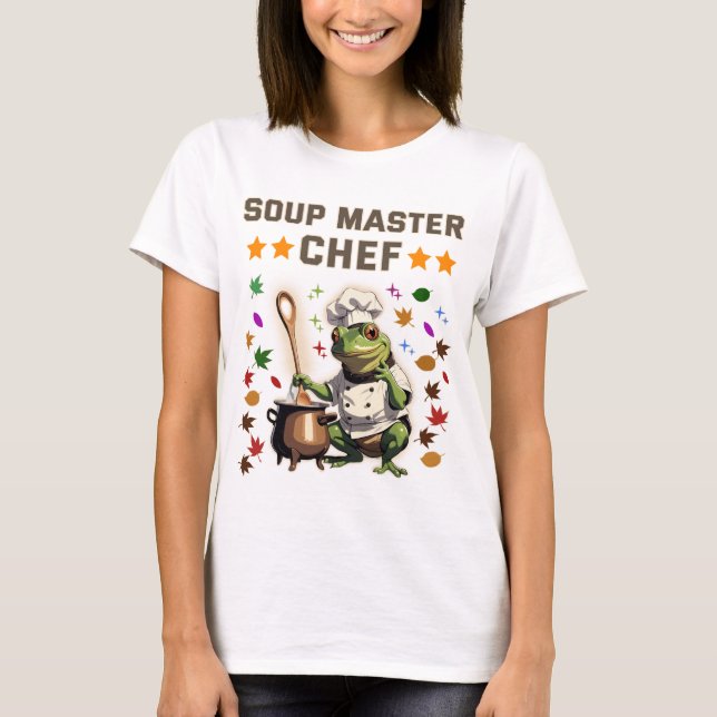  Soup Master Chef Funny Frog T-shirt Sweatshirt T (Vorderseite)