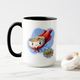 Souper Hero, Super Hero Soup Pun | Tasse