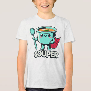 Souper Soup Pun Hero Tri-Blend Shirt