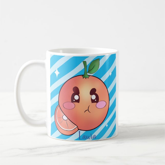 Sour Angry Orange Fruit Kaffeetasse (Links)