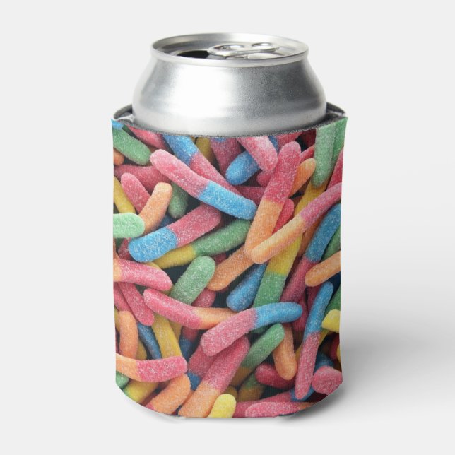 Sour Gummy Worms Dosenkühler (Kanne Vorderseite)