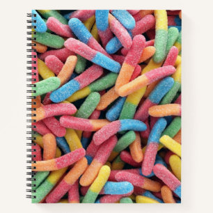 Sour Gummy Worms Notizbuch