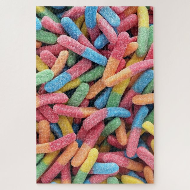 Sour Gummy Worms Puzzle (Vertikal)