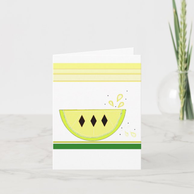 Sour Lemon Notecard Karte (Vorderseite)