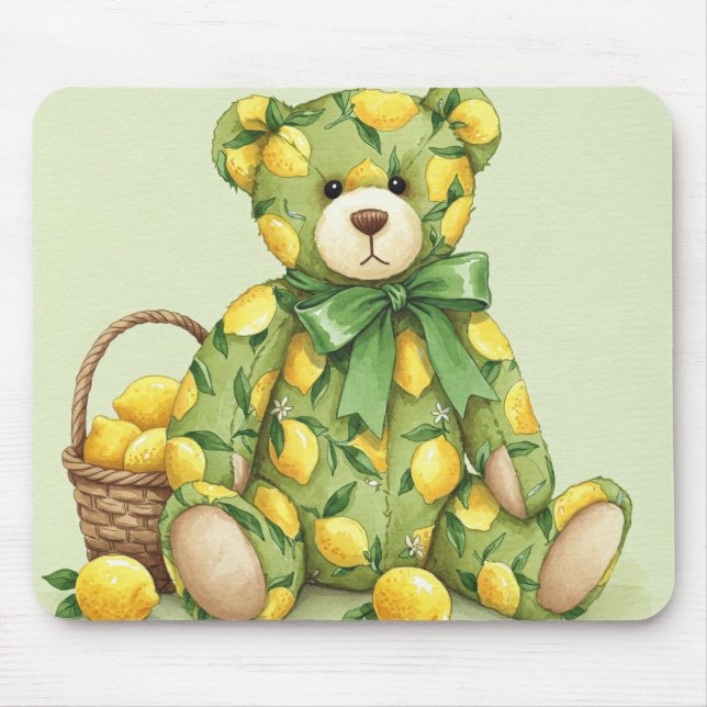Sour Lemon Teddy von Natasha Us Mousepad (Vorne)