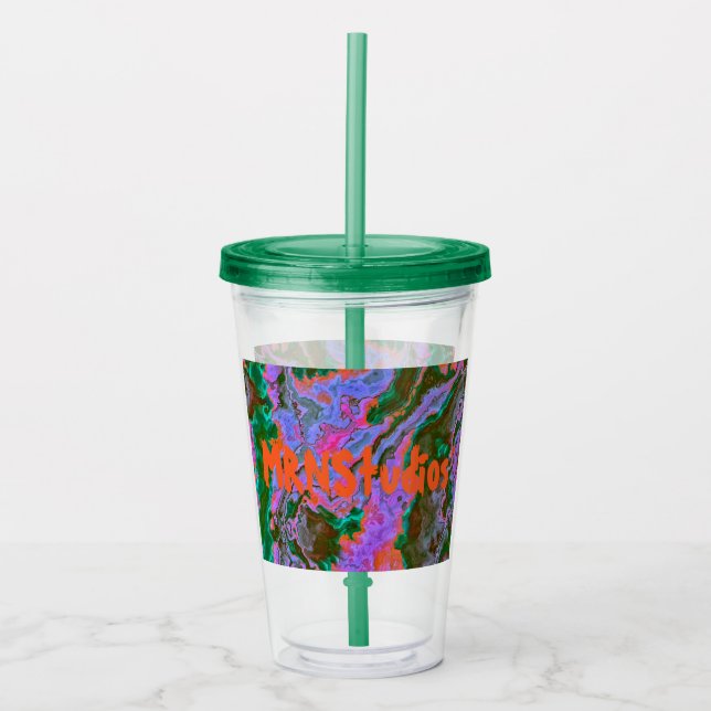 Sour Marble Acrylic Tumbler Acryltrinkbecher (Vorderseite)