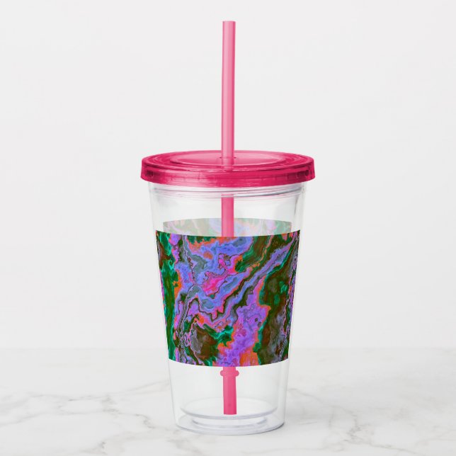 Sour Marble Acrylic Tumbler Acryltrinkbecher (Vorderseite)