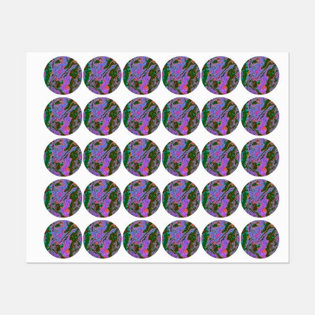 Sour Marble Etiketten (Blatt)