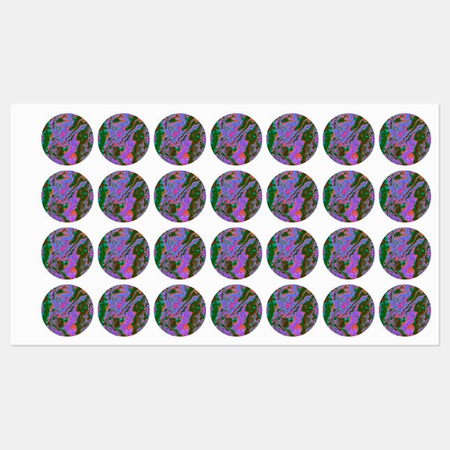 Sour Marble Labels Etiketten (Blatt)