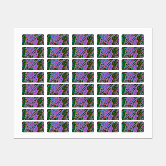 Sour Marble Labels Etiketten (Blatt)