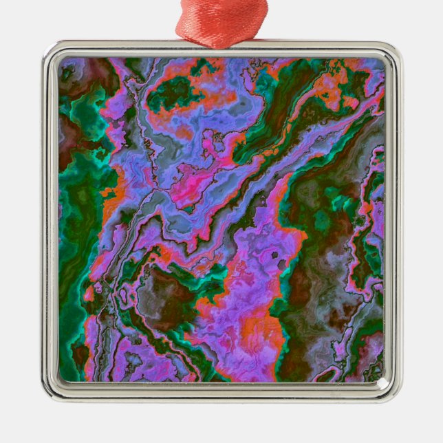 Sour Marble Ornament Aus Metall (Vorne)