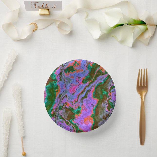 Sour Marble Pappteller (Hochzeit)
