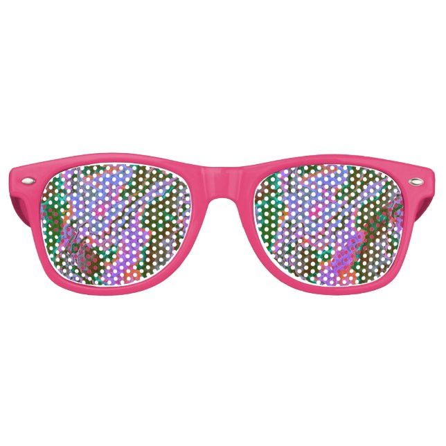 Sour Marble Retro Sonnenbrille (Vorderseite)