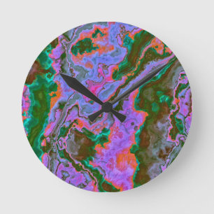 Sour Marble Runde Wanduhr