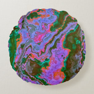Sour Marble Rundes Kissen