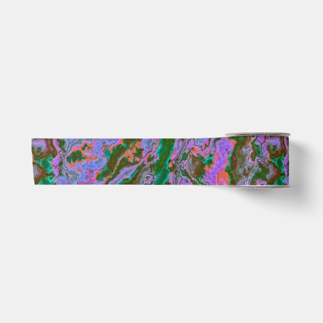 Sour Marble Satin Ribbon Satinband (Vorderseite)