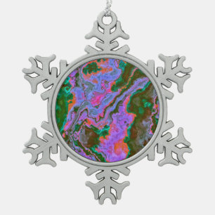 Sour Marble Schneeflocken Zinn-Ornament