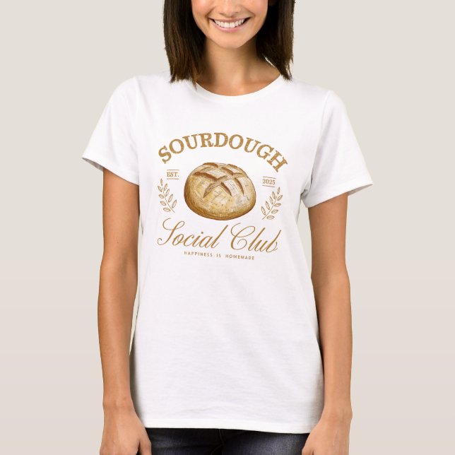 Sourdough Lover Girly T-Shirt (Vorderseite)