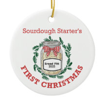 Sourdough Starter's First Christmas Add Name