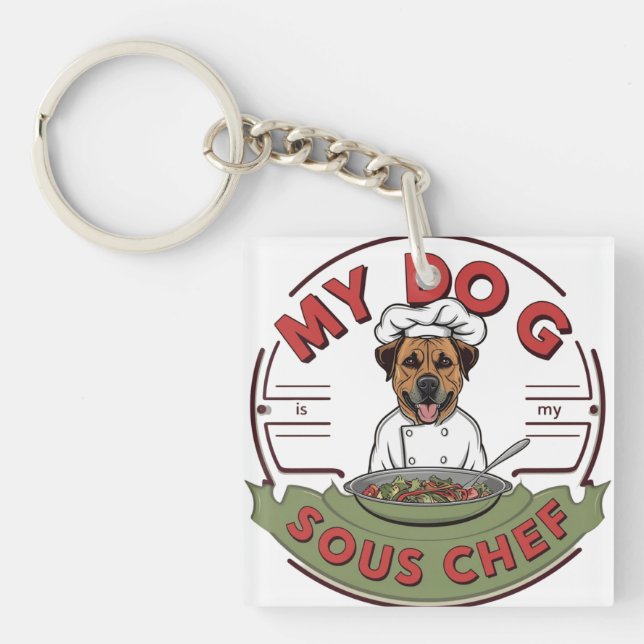 Sous Koch Pup Schlüsselanhänger (Vorderseite)