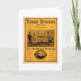 Sousa Baseballteams-Musik 1902 Karte