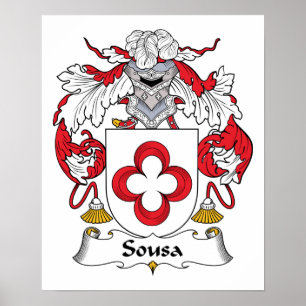 Sousa Familienwappen Poster