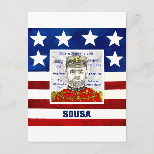 Sousa Postkarte (Vorderseite)