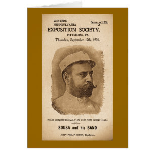 Sousa und seiner versehen 1901 - Vintage Anzeige