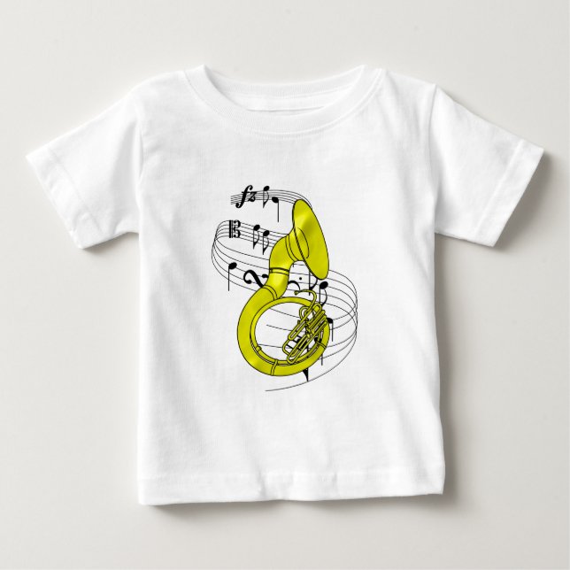 Sousaphone Baby T-shirt (Vorderseite)