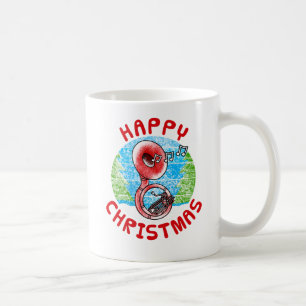 Sousaphone Christmas Brass Musician Music Teacher Kaffeetasse