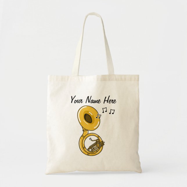 Sousaphone Custom Tote Bag Brass Musician Geschenk Tragetasche (Vorne)