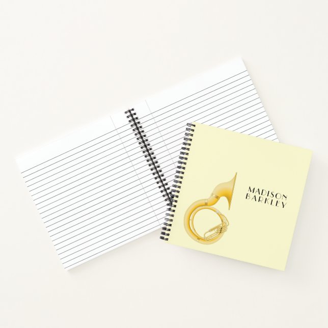 Sousaphone Marching Band Music Teacher Musiker Notizbuch (Innenseite)