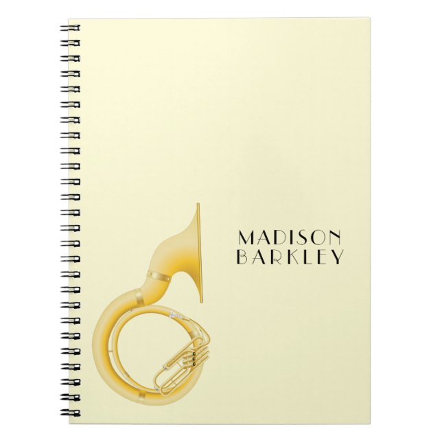 Sousaphone Music Teacher Notizblock (Vorderseite)