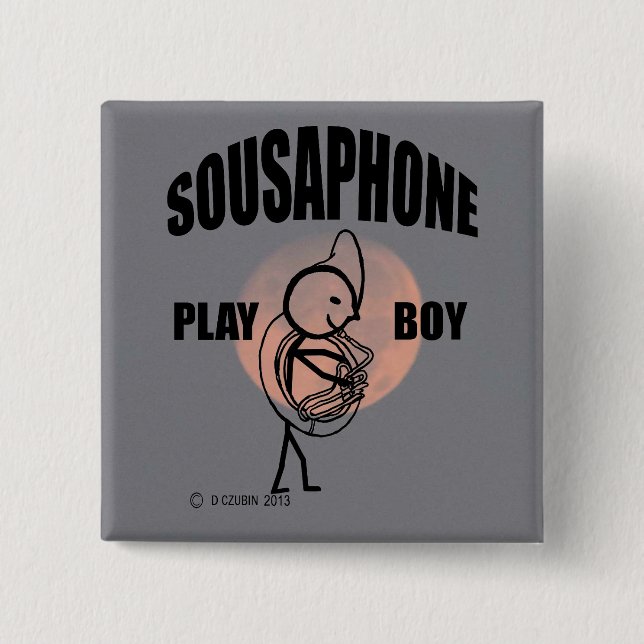 Sousaphone Play Boy Button (Vorderseite)