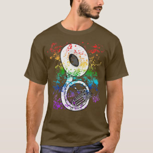 Sousaphone Rainbow Colors Sousaphonist Brass Musi T-Shirt