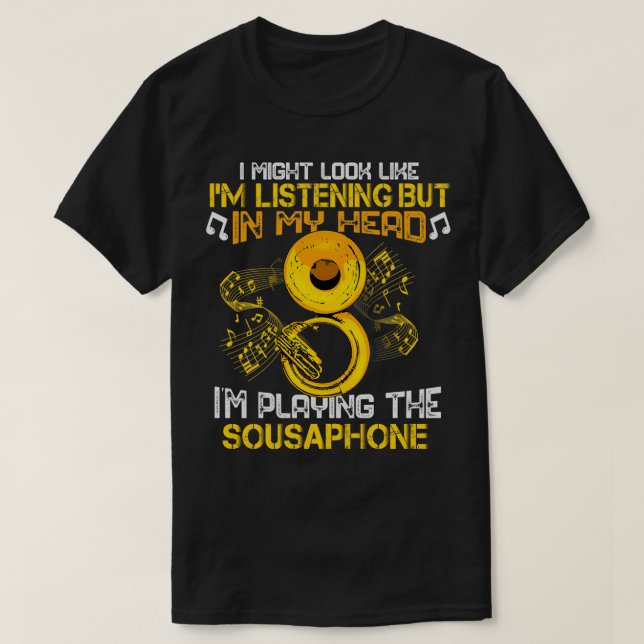 Sousaphone Spieler Marching Band Geschenk Männer T T-Shirt (Design vorne)