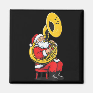 Sousaphone Weihnachtsmusiker Santa Xmas Boys Wome Magnet