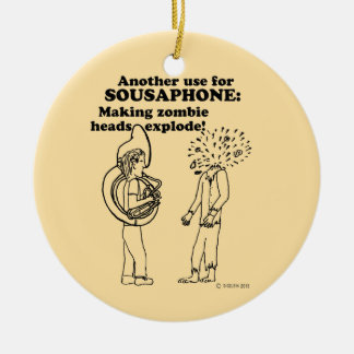 Sousaphone Zombie Explode Keramik Ornament